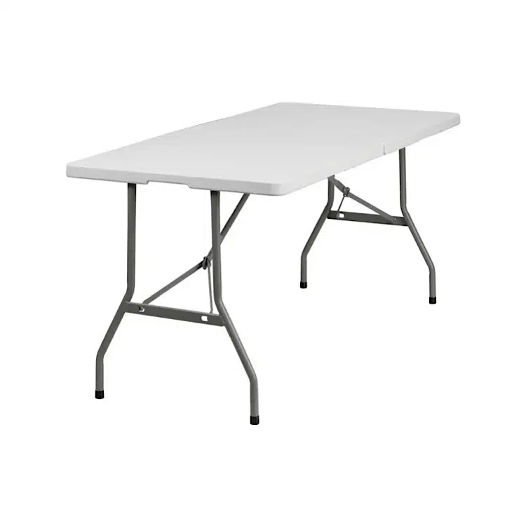 Plastic 6' Rectangular Folding Table