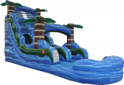 18' Blue Hurricane SL Water Slide rental in Apopka FL