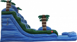 18' Blue Hurricane SL Water Slide