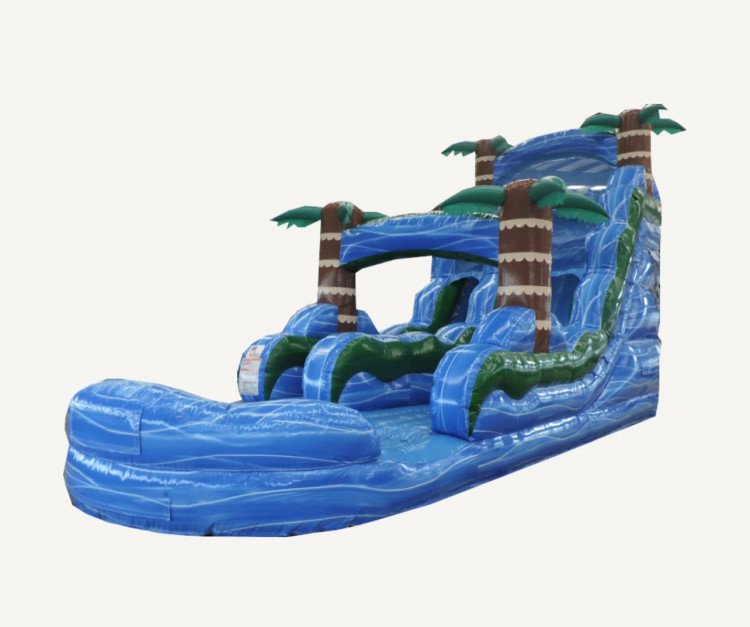 18' Blue Hurricane SL Water Slide